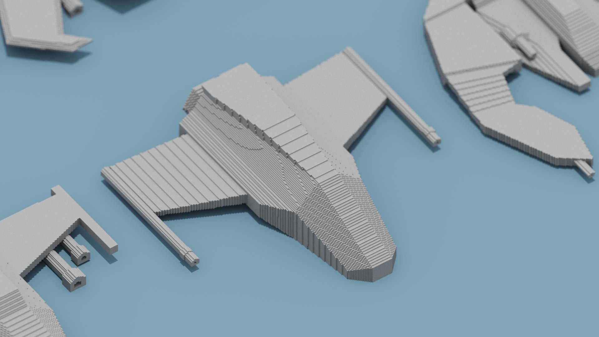 Voxel Space Ship 3D model https://p.turbosquid.com/ts-thumb/Qz/TaE50C/rU/snap20220910031436/png/1662800847/1920x1080/fit_q87/c69cf2f074aec412cebbc3fe4c973059ba09ba4f/snap20220910031436.jpg
