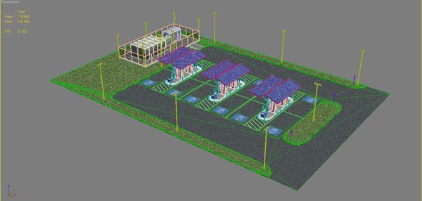 Ev charging station 2 3D model - TurboSquid 1409162