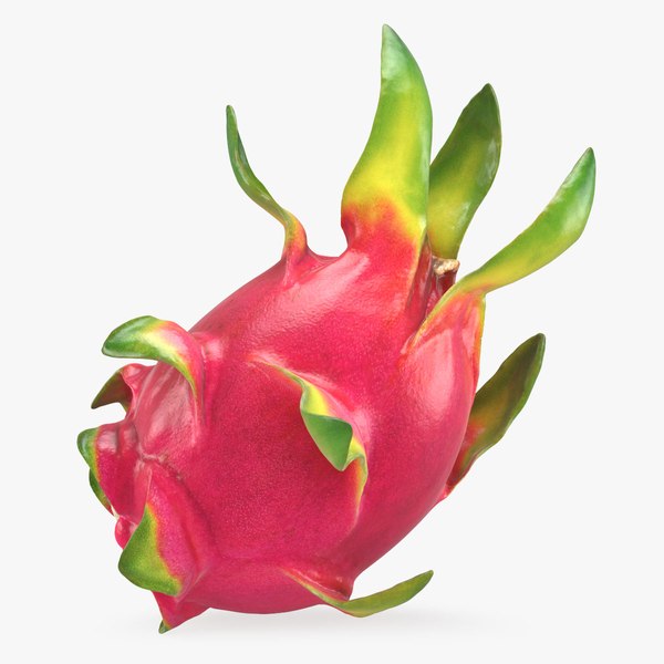Whole Dragon Fruit Color 2 3D model