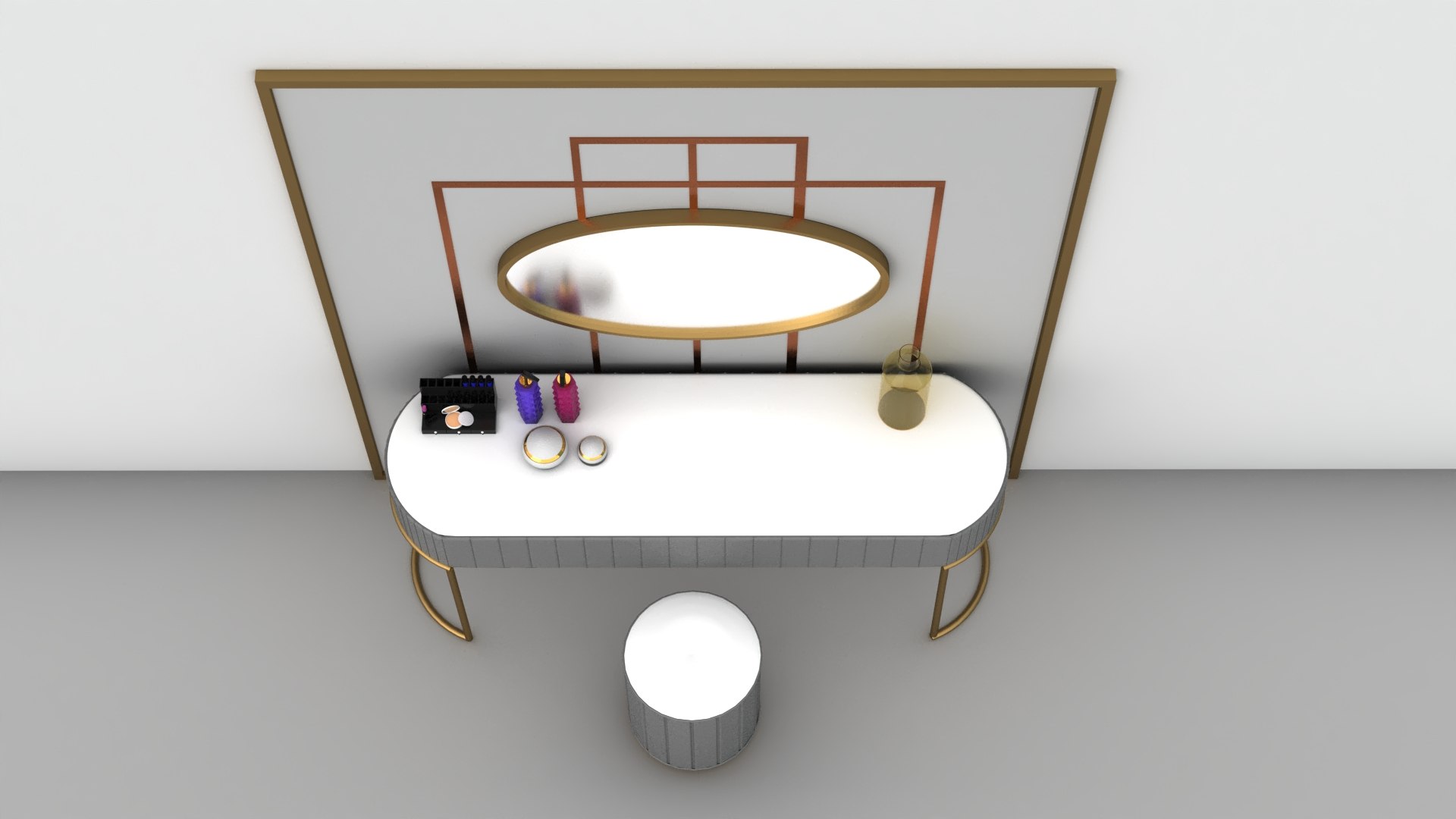 Makeup Table Model - TurboSquid 2170305