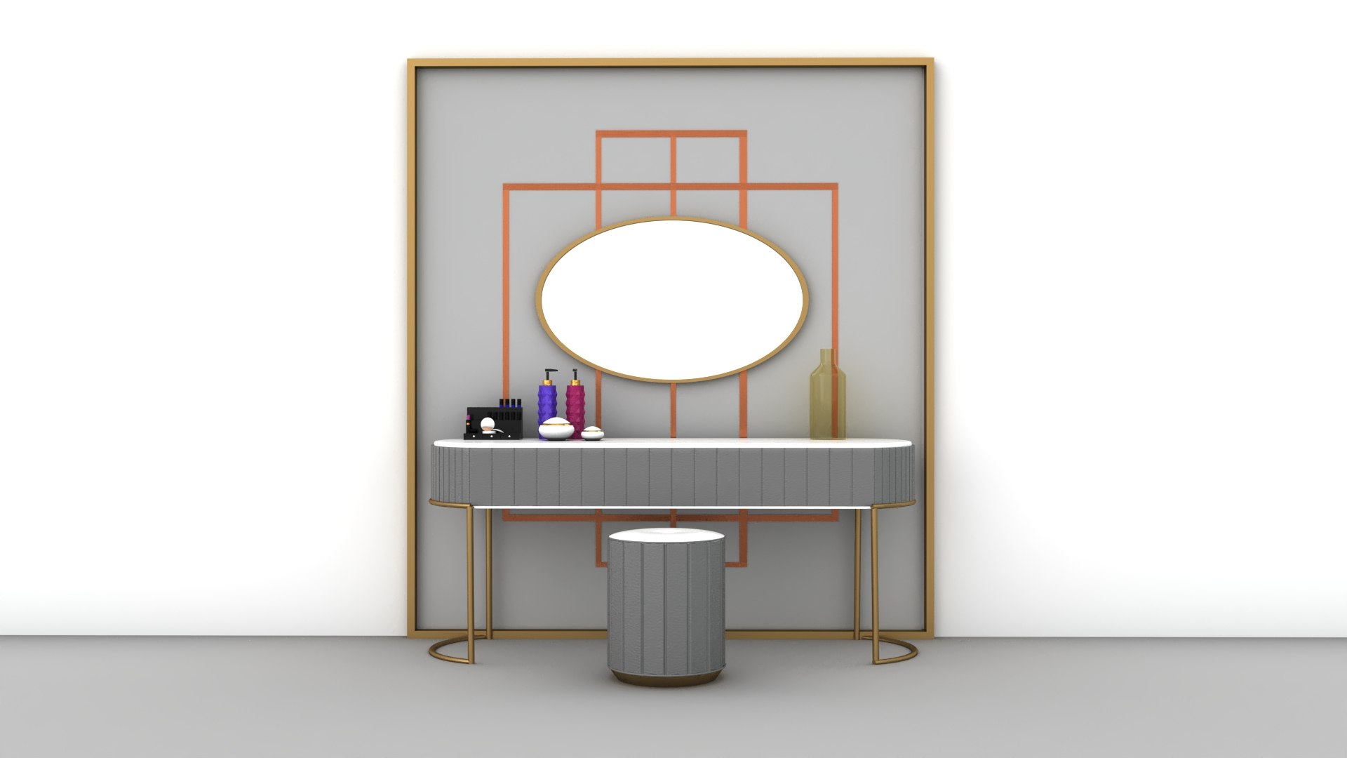 Makeup Table Model - TurboSquid 2170305