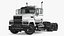 Medium Duty Truck White Rigged