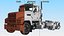 Medium Duty Truck White Rigged