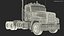 Medium Duty Truck White Rigged