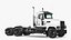 Medium Duty Truck White Rigged