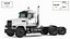 Medium Duty Truck White Rigged