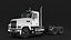 Medium Duty Truck White Rigged