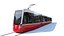 Vienna Tram Car latest model from 2019