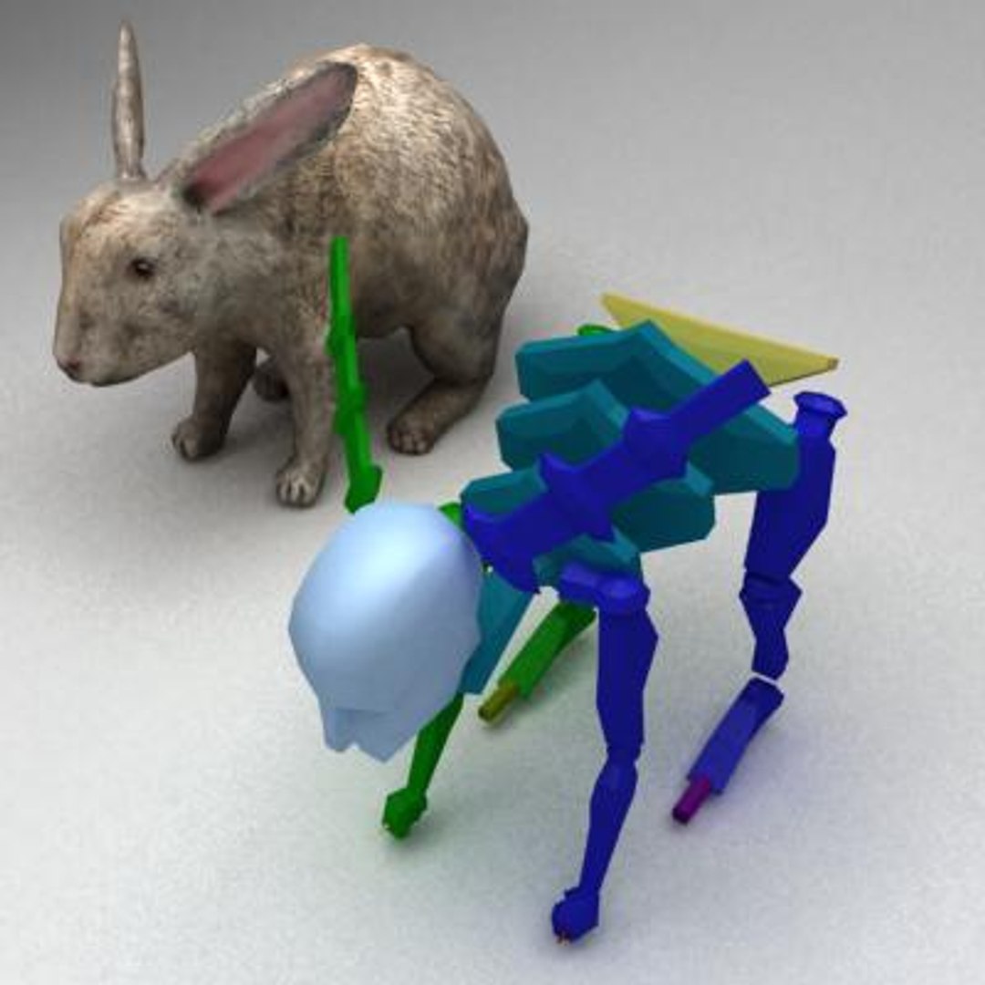 3ds Max Rigged Rabbit Animation