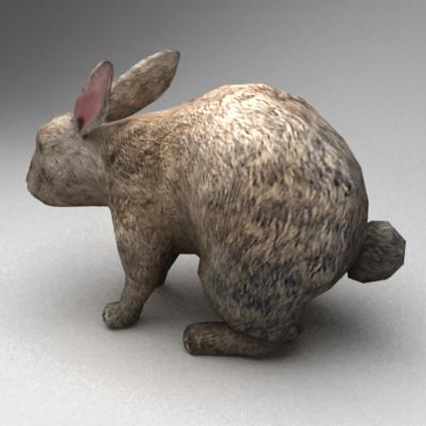 3ds max rigged rabbit animation