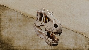 3D Skull T-rex