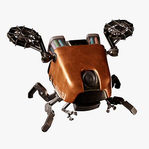 Robot BCD - RC 5  Post Apocalyptic 3D model