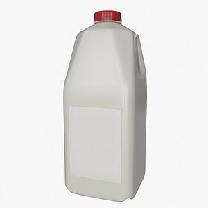 Half Gallon Plastic Jug 3D