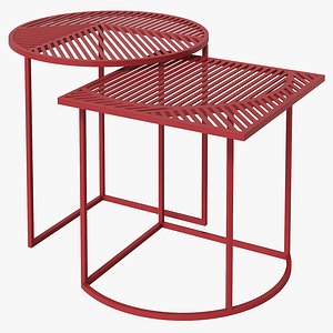 Pool Studio Petite Friture ISO outdoor side tables 3D model