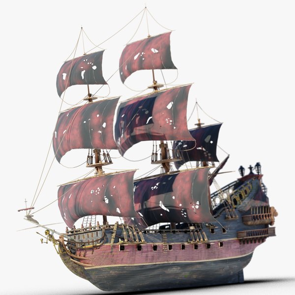 Free Blender PirateShip Models TurboSquid