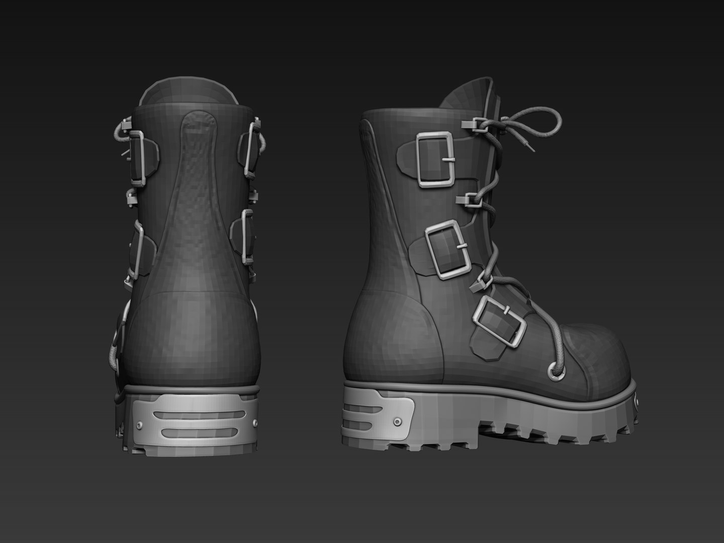 Boots Basemesh Model - TurboSquid 1518002