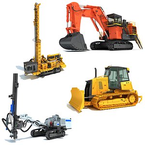 Mining Machinery Equipment 3D