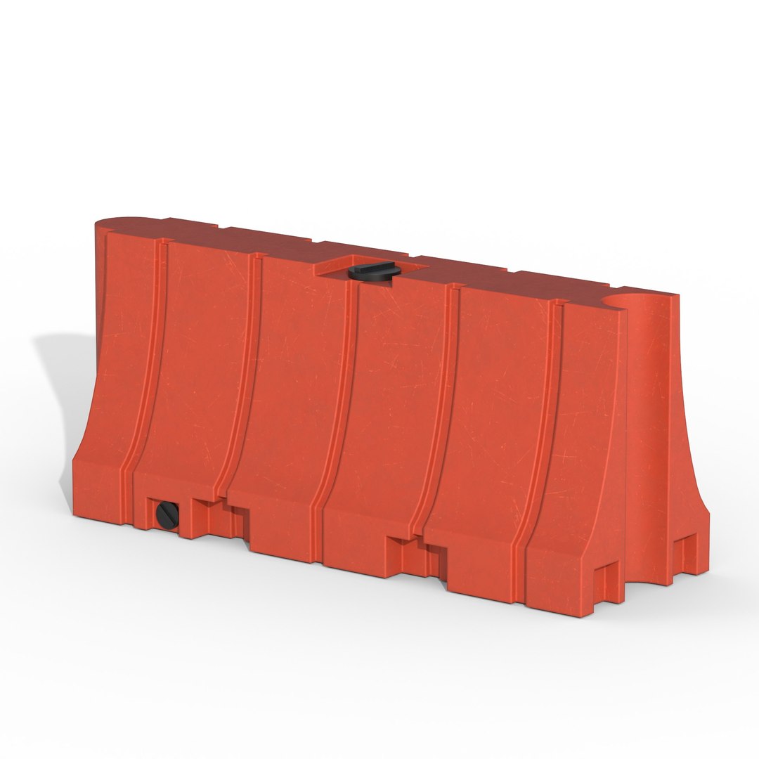 3D Plastic Traffic Barrier - TurboSquid 2114420