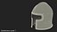 Barbuta Medieval Helmet 3D Model