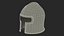 Barbuta Medieval Helmet 3D Model