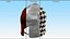 Barbuta Medieval Helmet 3D Model
