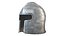Barbuta Medieval Helmet 3D Model