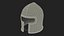 Barbuta Medieval Helmet 3D Model