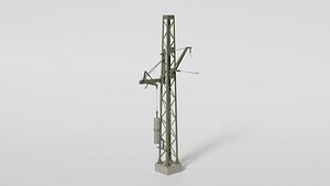 3D Railtrack wire compensator mast