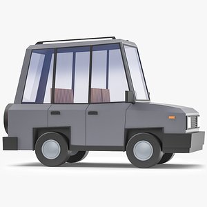 3D Stylized SUV 4X4 Car Low Poly 3D Model model
