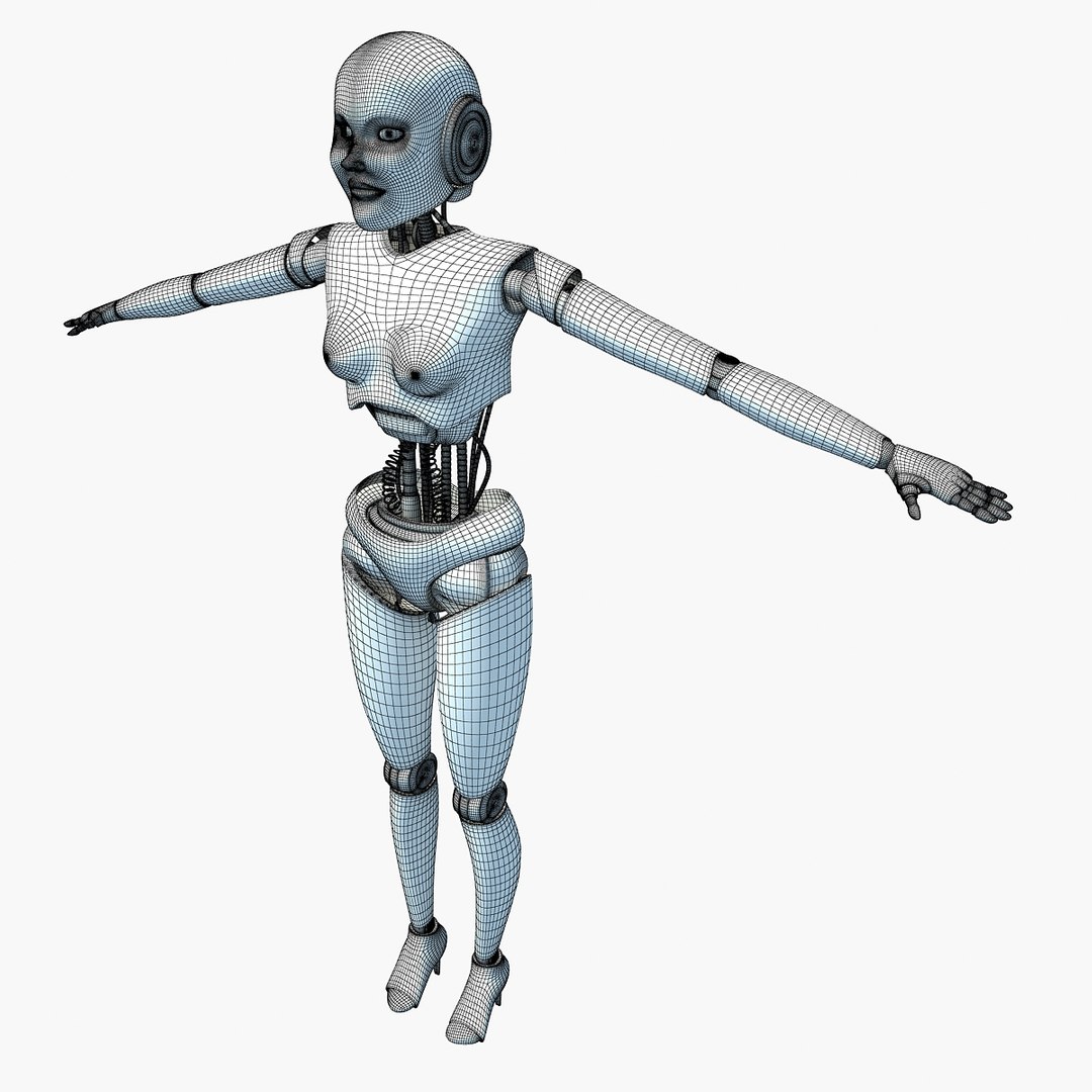 3d Model Female Robot
