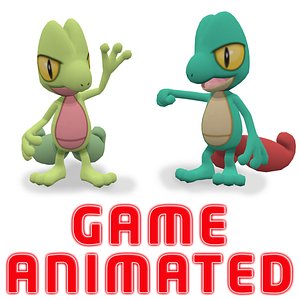 3D POKEMON Treecko Animated Game Already model 3D model