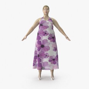 3D size mannequin 01 pose model