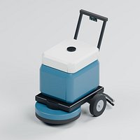 Walk Behind Floor Scrubber with Squeegee Assembly