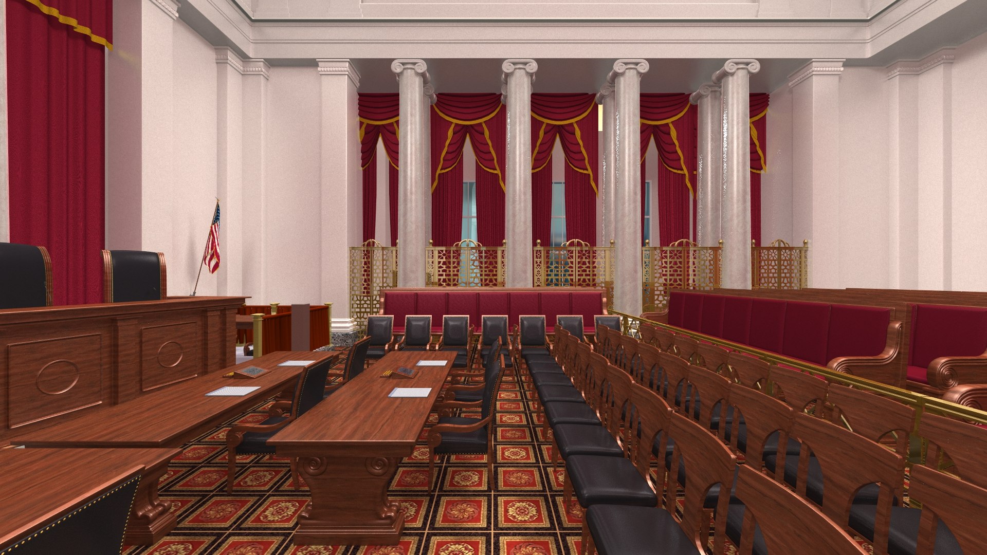 3D US Supreme Court TurboSquid 1945729
