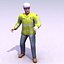 construction workman 3d max