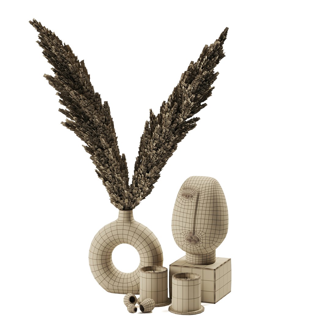 Decor Set 3D - TurboSquid 1513364