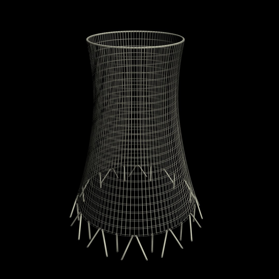 3d model cooling tower
