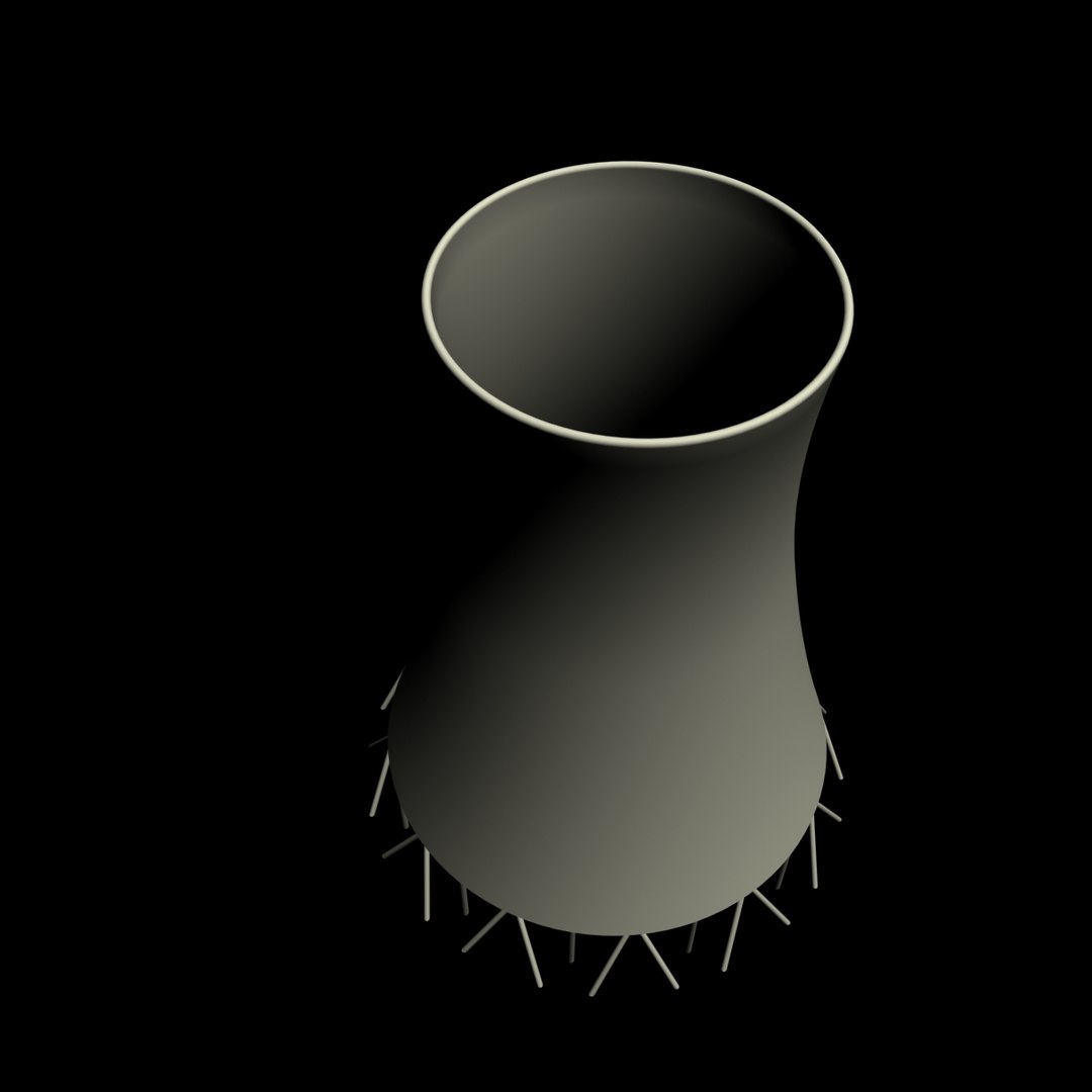 3d model cooling tower
