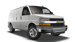 3D Chevrolet Express Cargo Van 2022