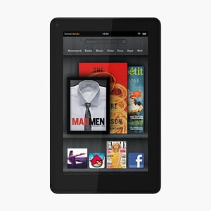 amazon kindle 3d model