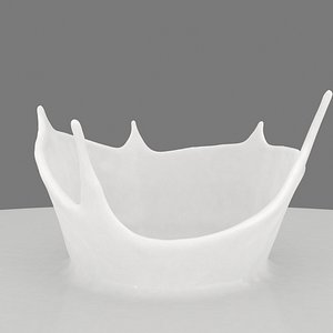 3D Liquid crown Splash Realflow