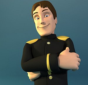 character rigged uniform max
