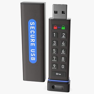 Encrypted Flash Drive with Keyboard Pin Authentication
