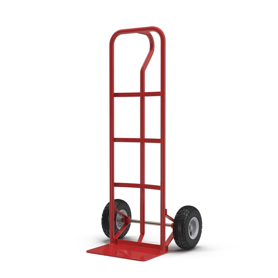 Handtruck 3D model preview