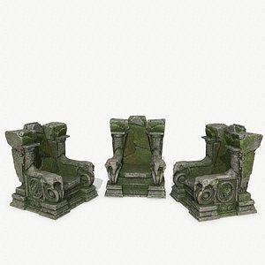 old throne 3D model