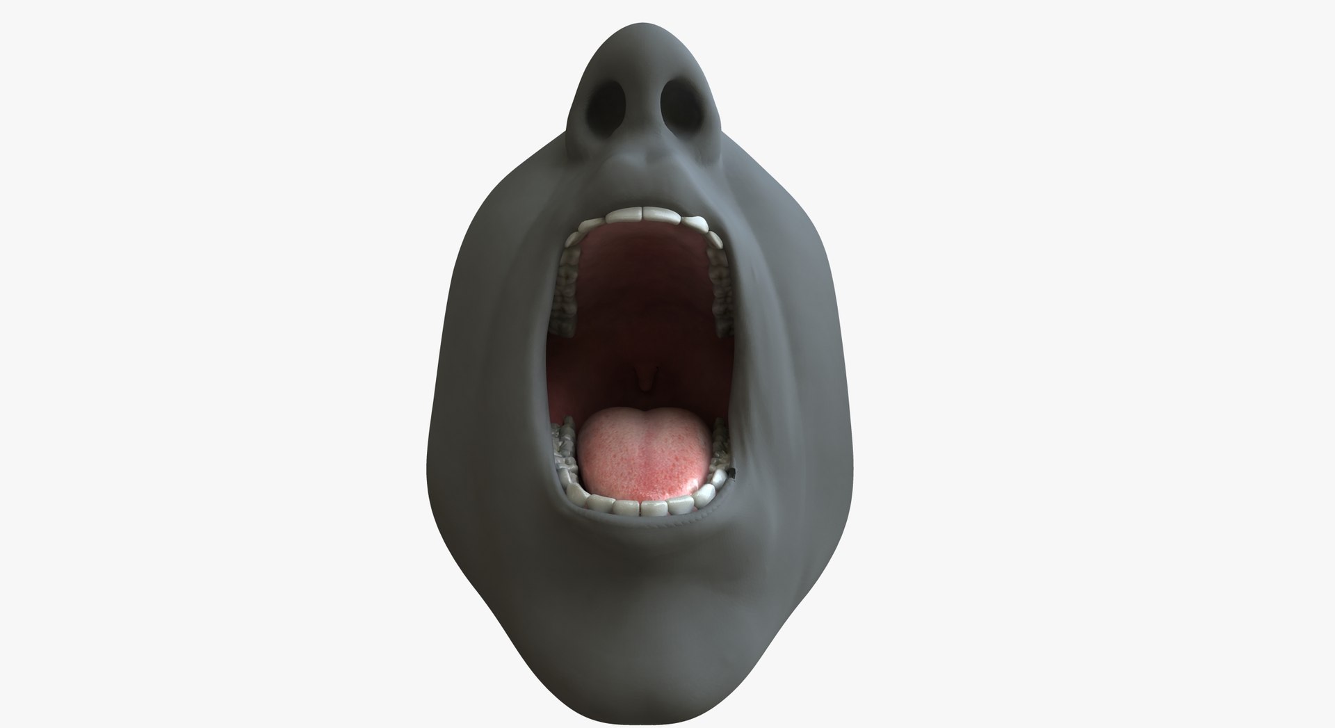 Male Mouth Rig 3d Model