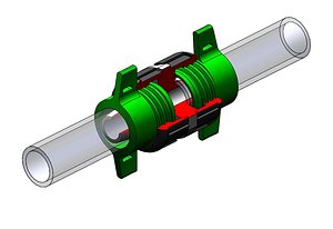 Water pipe connector model