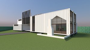 3D CONTAINER HOUSE BAKED