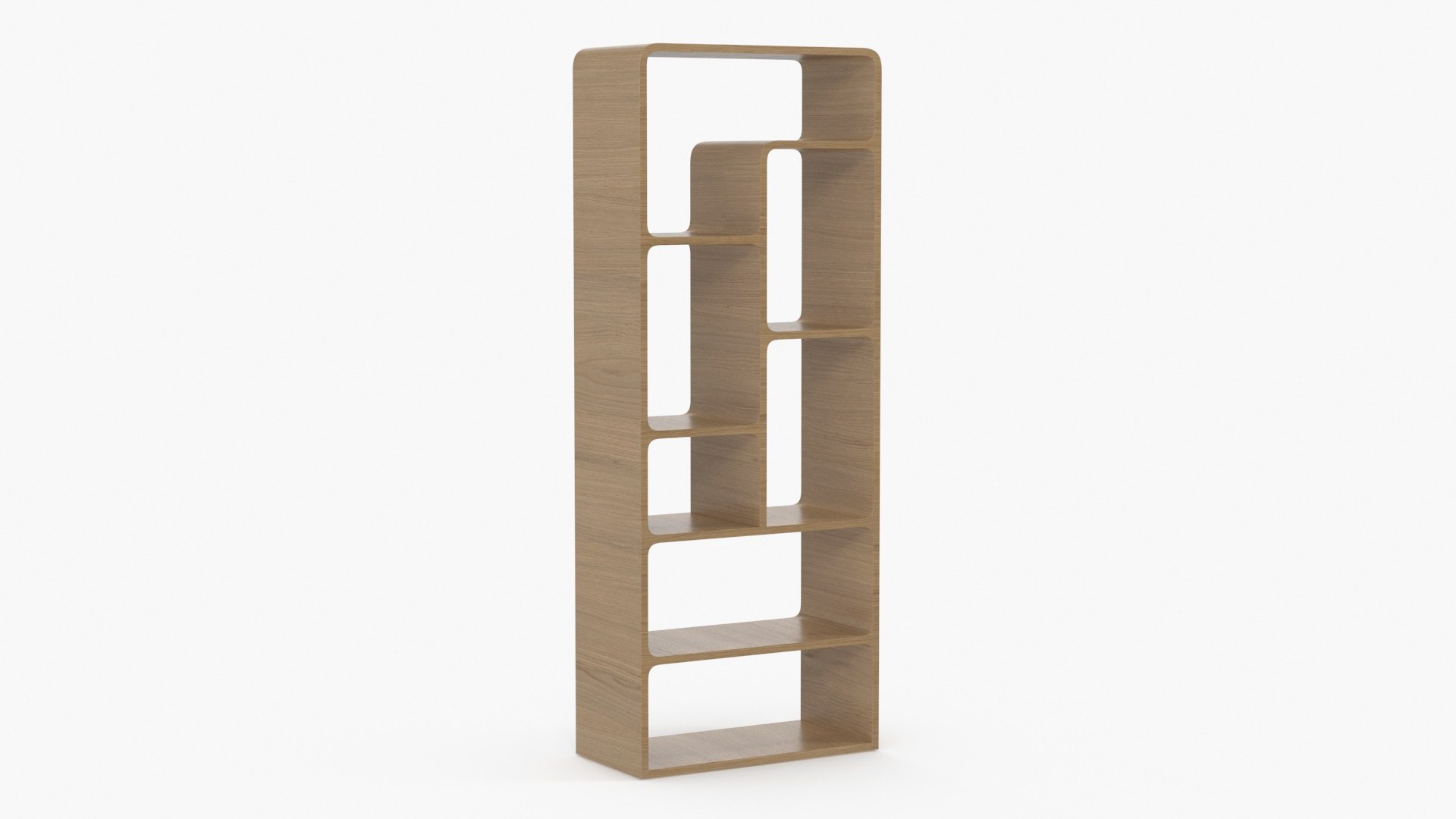 Designer Bookshelf Furniture 3D model preview