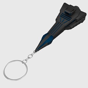 Space Ship Keychain